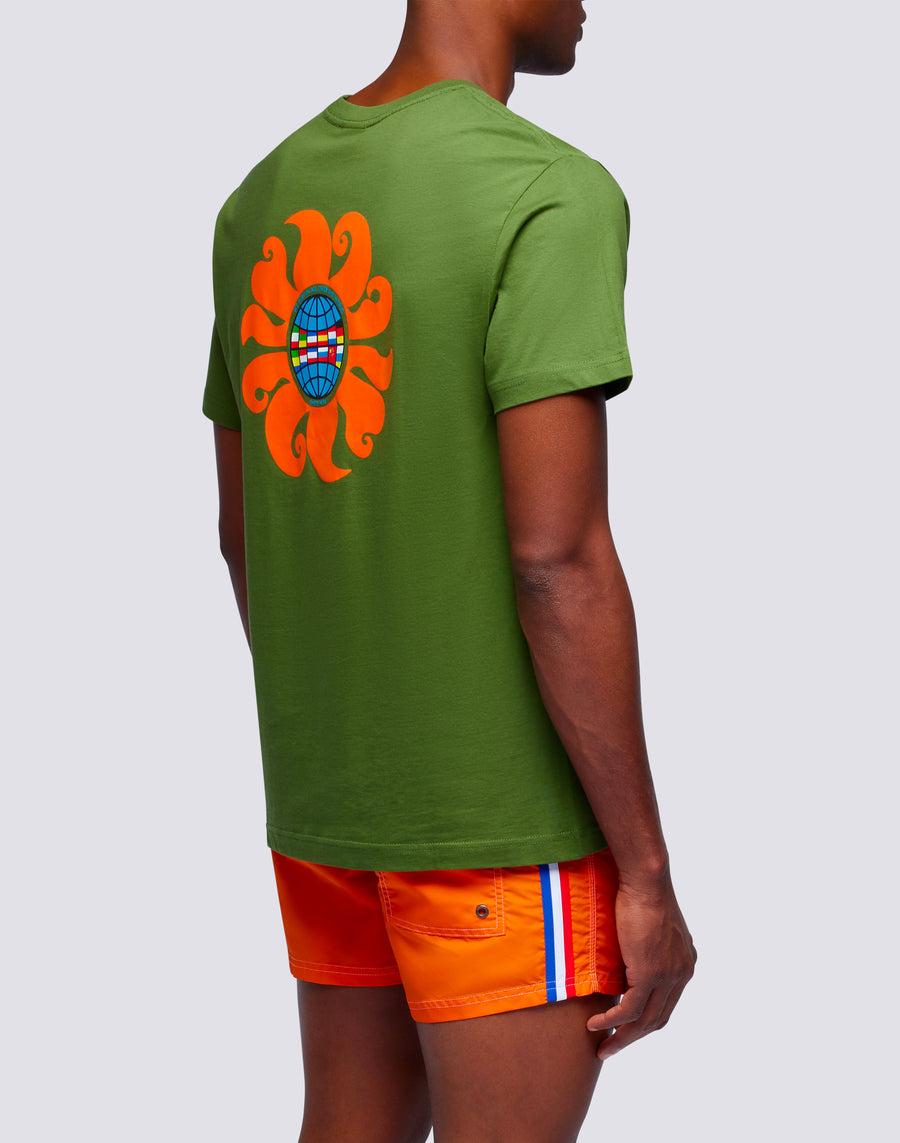 Sundek t-shirt uomo in cotone capsule flag m669tesj500-12700 Fino al 65% di sconto