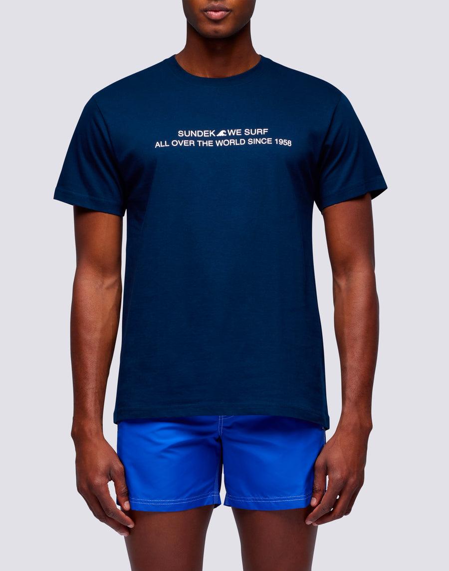 Sundek t-shirt uomo in cotone capsule flag m669tesj500-00600 Only for today