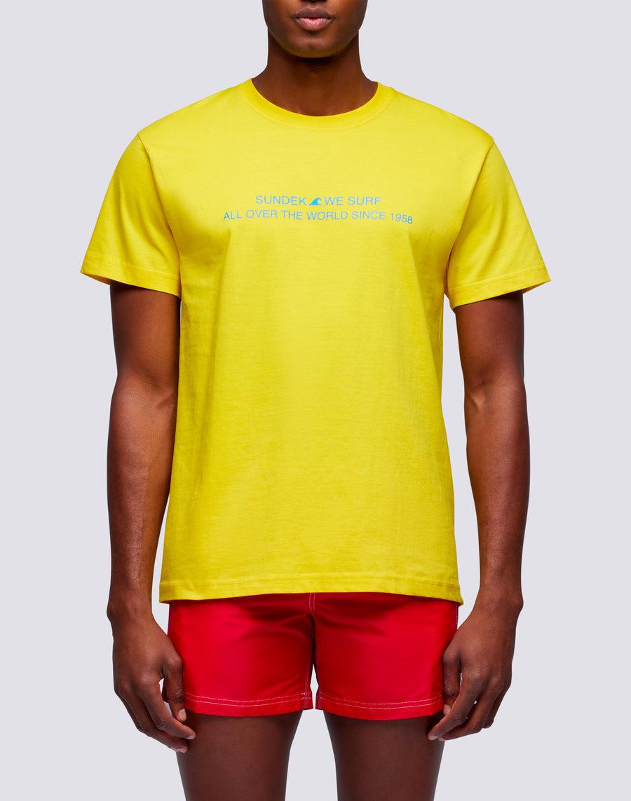 Sundek t-shirt uomo in cotone capsule flag m669tesj500-00700 Sostegno trimestrale