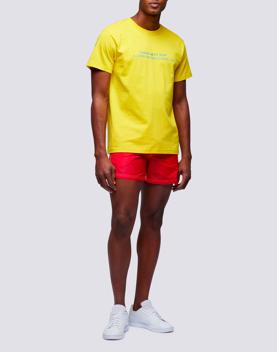 Sundek t-shirt uomo in cotone capsule flag m669tesj500-00700 Sostegno trimestrale