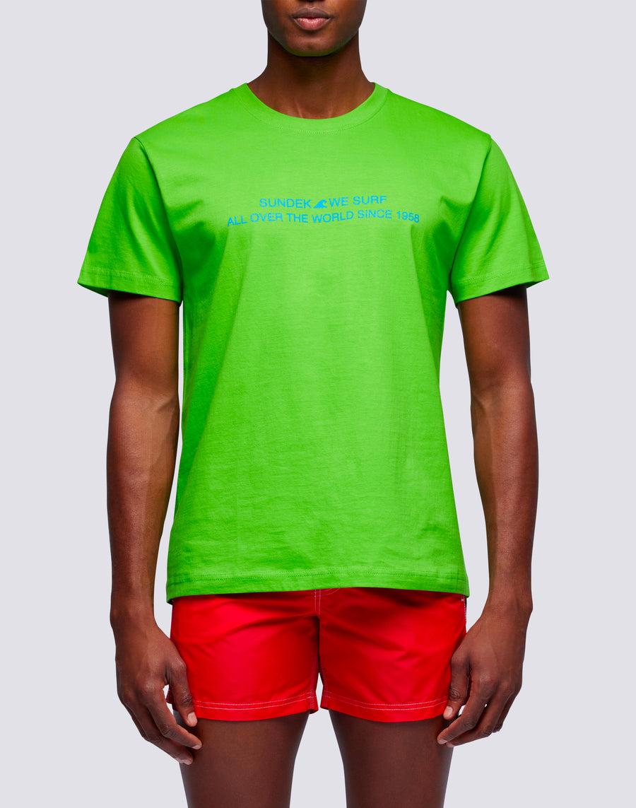 Sundek t-shirt uomo in cotone capsule flag m669tesj500-62000 Fino al 55% di sconto