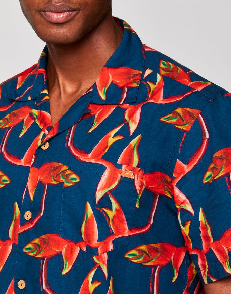 Sundek camicia con stampa all over M817SHMU100-952HL Spedizione Gratuita