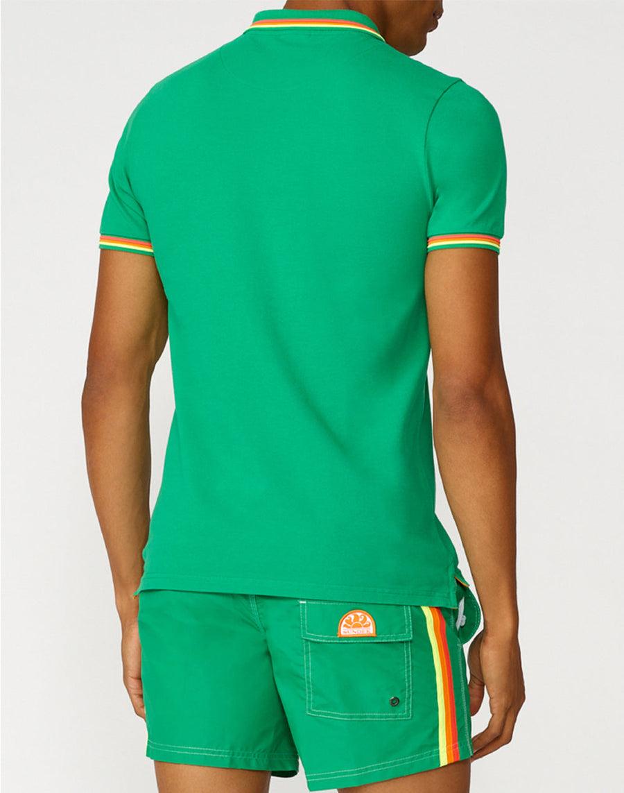 Sundek polo brice in cotone piquet con dettagli tricolor M779PLJ6500-77402 Acquista Ora