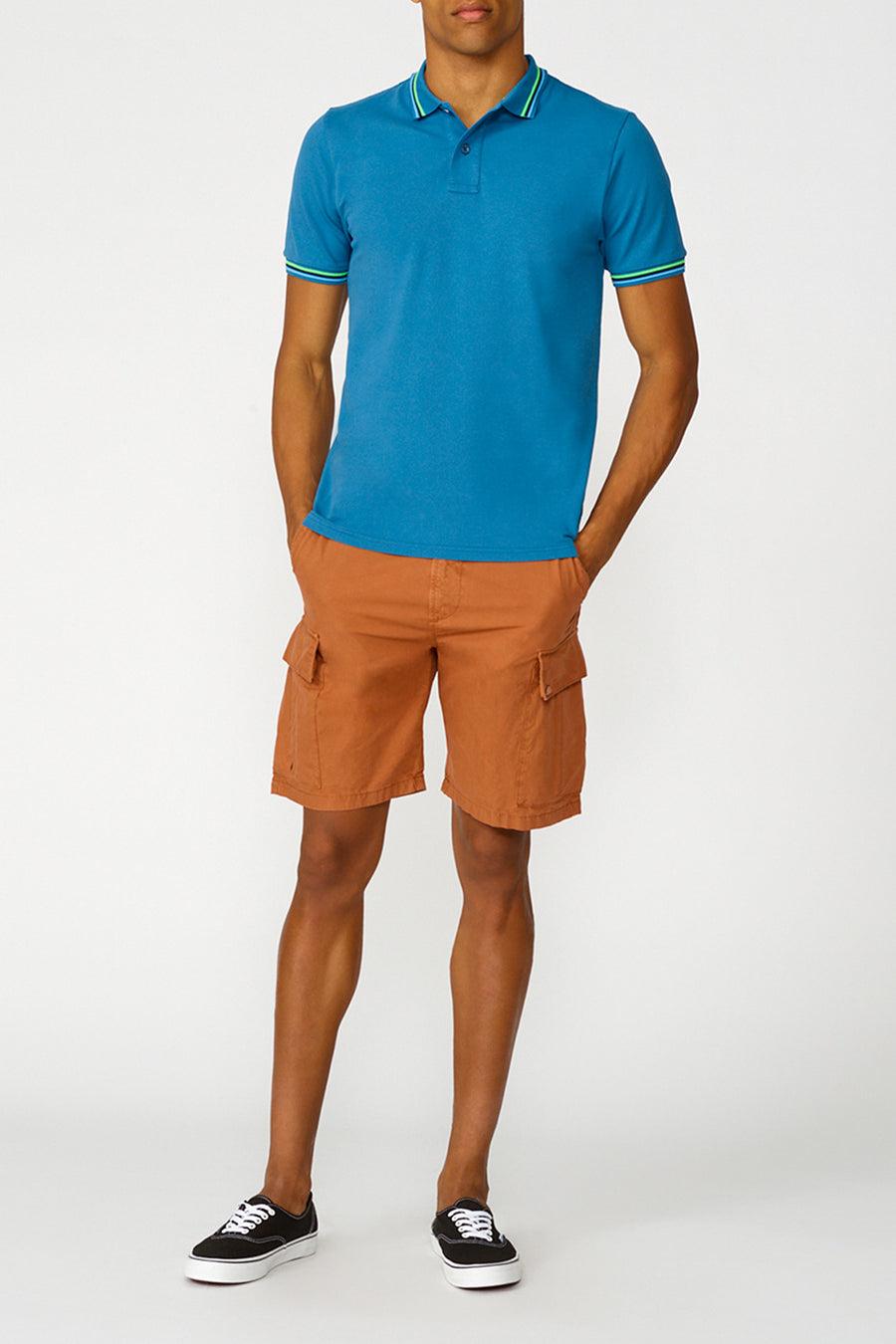 Sundek polo brice in cotone piquet con dettagli tricolor M779PLJ6500-77102 Promozione Limitata