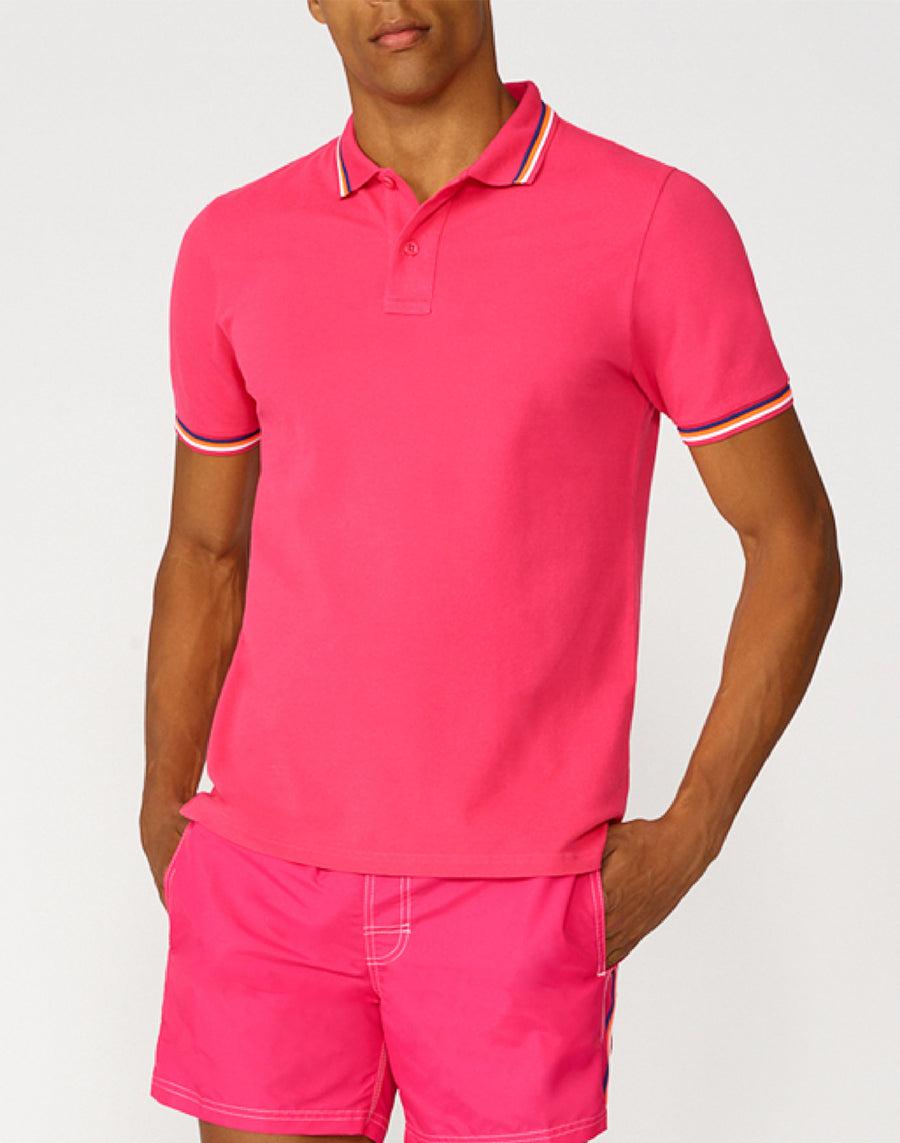 Sundek polo brice in cotone piquet con dettagli tricolor M779PLJ6500-69202 Fino Al -60%