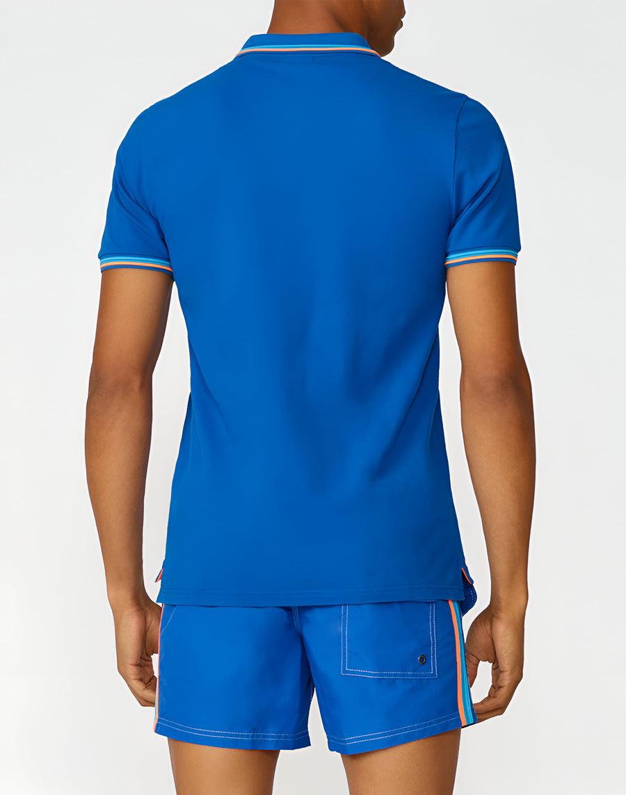 Sundek polo brice in cotone piquet con dettagli tricolor M779PLJ6500-67501 Shopping Online