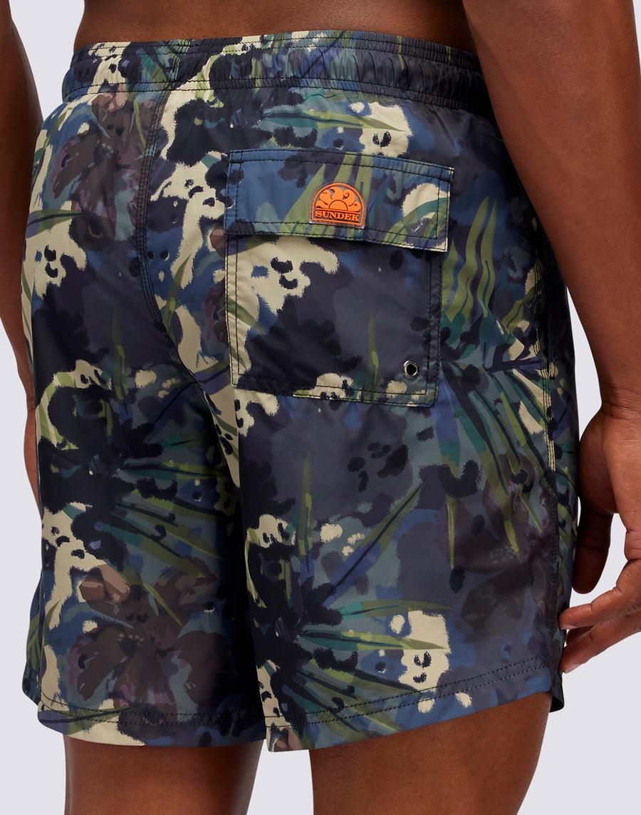 Sundek spotty jungle print boardshort M665BDRT4JS-108JS Negozio