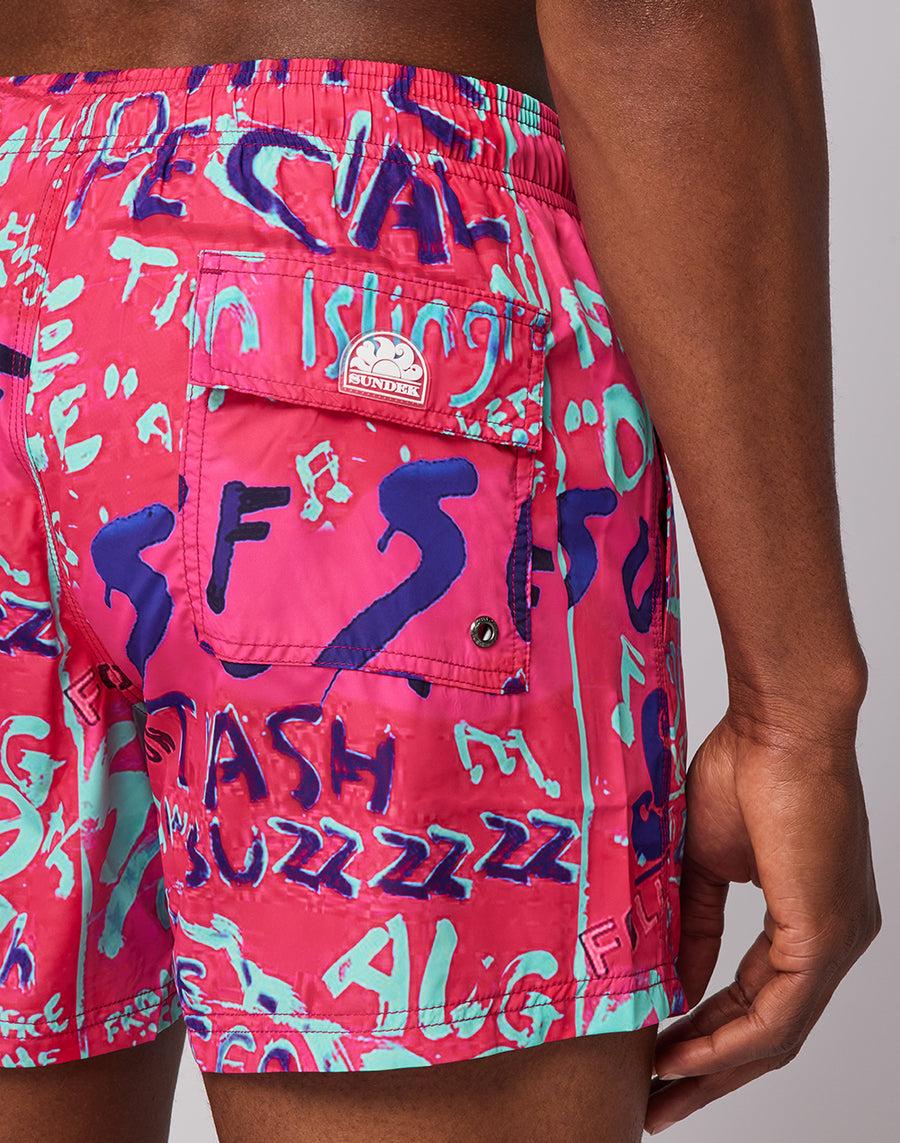 Sundek manifesto print boardshort M633BDRT4MN-692MN In Saldo