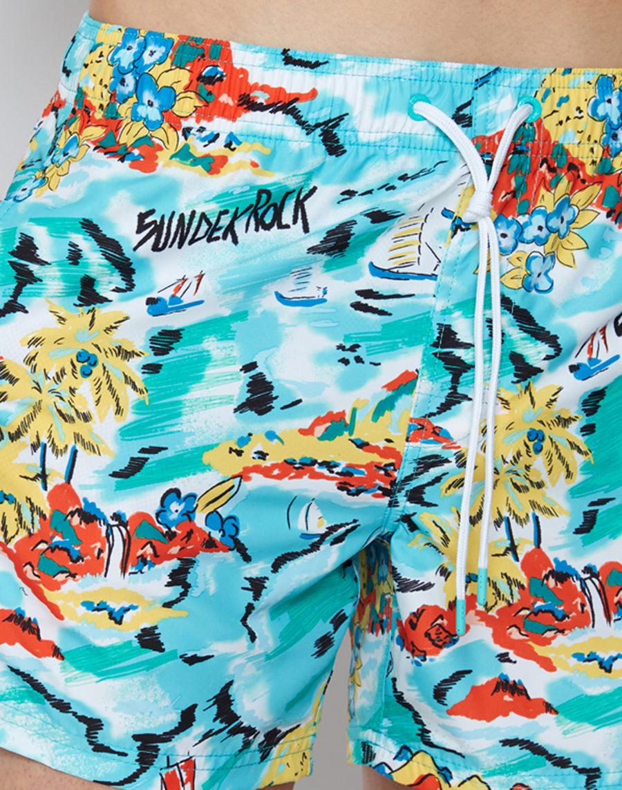 Sundek costume da bagno stampa sundek rock M504BDRT3RK-052RK Offerta settimanale