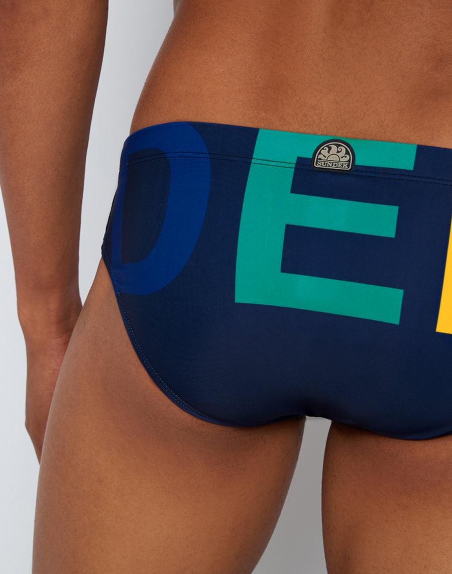 Sundek slip mare con logo M296SSL411M-0071M Sconti questo mese