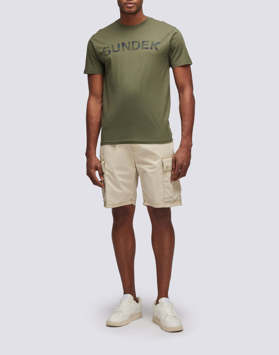 Sundek t-shirt con stampa camou M290TEJ7800-30200 Soddisfazione Garantita