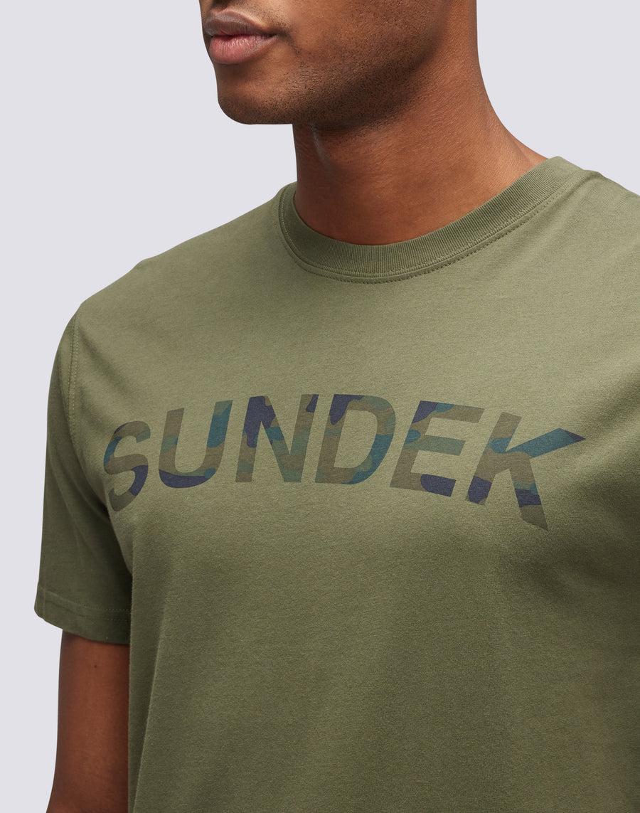 Sundek t-shirt con stampa camou M290TEJ7800-30200 Soddisfazione Garantita