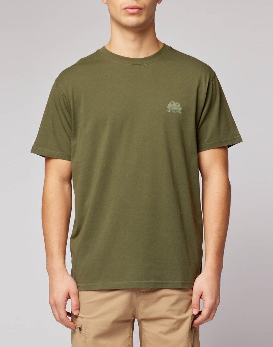 Sundek t-shirt girocollo con logo M129TEJ78OT-30200 Moda