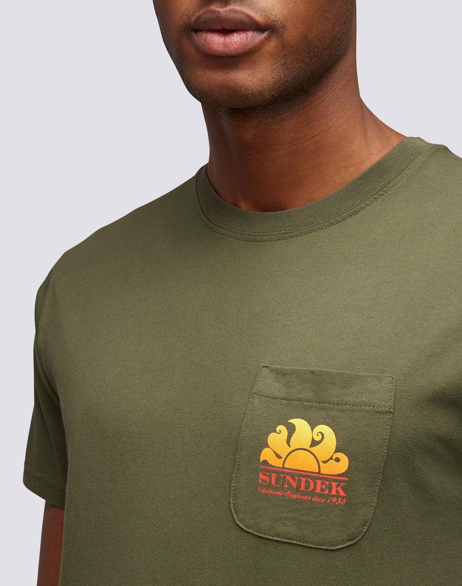 Sundek t-shirt new herbert girocollo con maxi-logo M028TEJ7800-30200 Sconto di tempo limitato