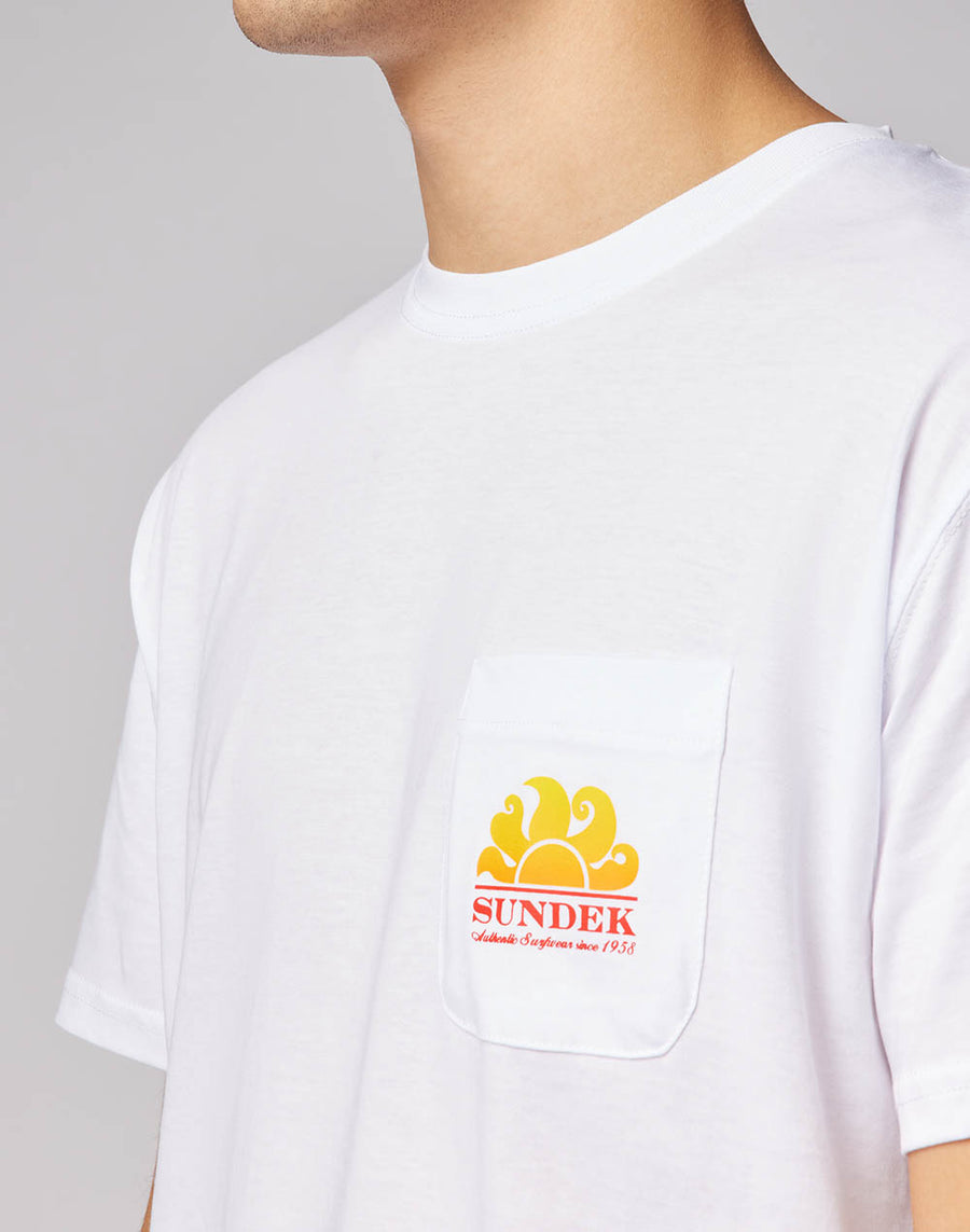 Sundek t-shirt new herbert girocollo con maxi-logo M028TEJ7800-00600 Prezzo di fabbrica