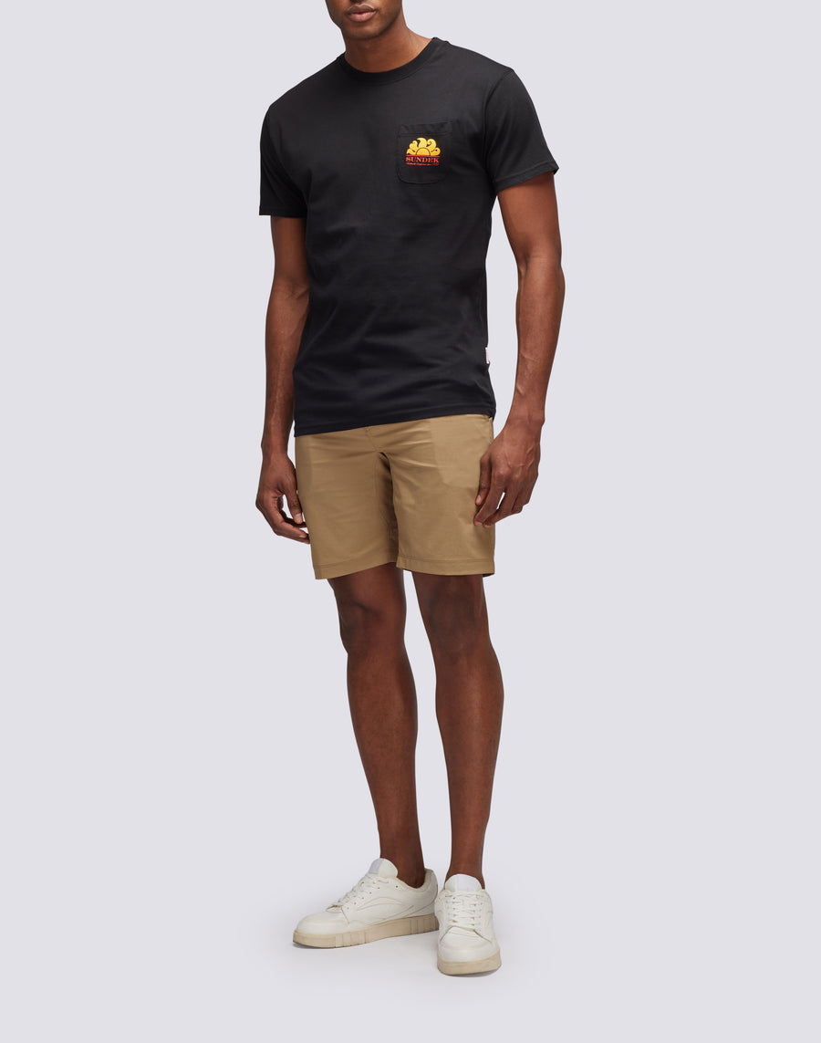 Sundek t-shirt new herbert girocollo con maxi-logo M028TEJ7800-00400 Offerta speciale