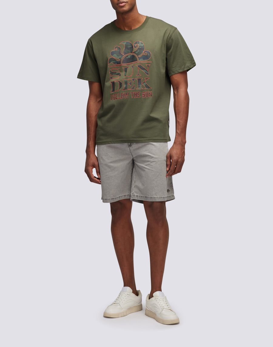 Sundek t-shirt stampa camou follow the sun M026TEJ7853-30200 Comprare a buon mercato