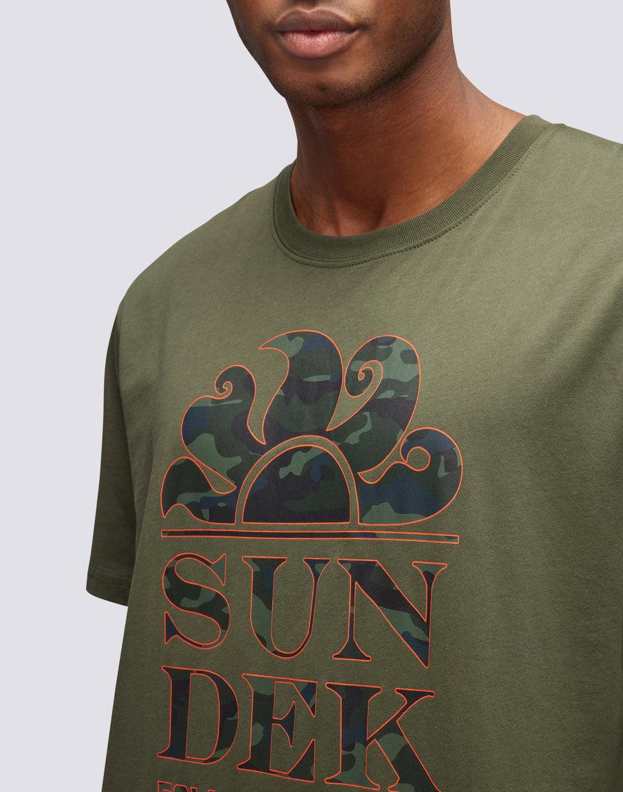 Sundek t-shirt stampa camou follow the sun M026TEJ7853-30200 Comprare a buon mercato