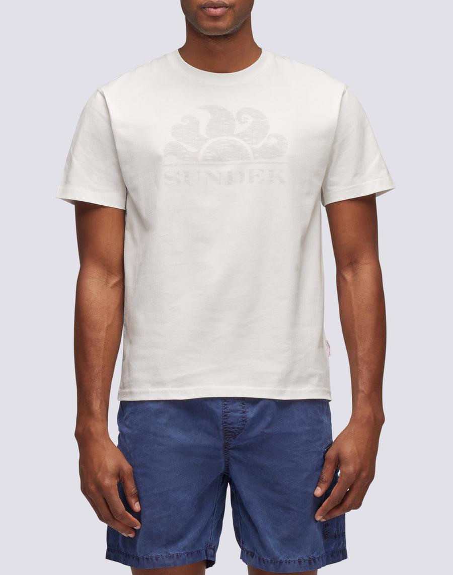 Sundek T-SHIRT MANICHE CORTE CON LOGO M021TEJ78OT-03900 Shopping online