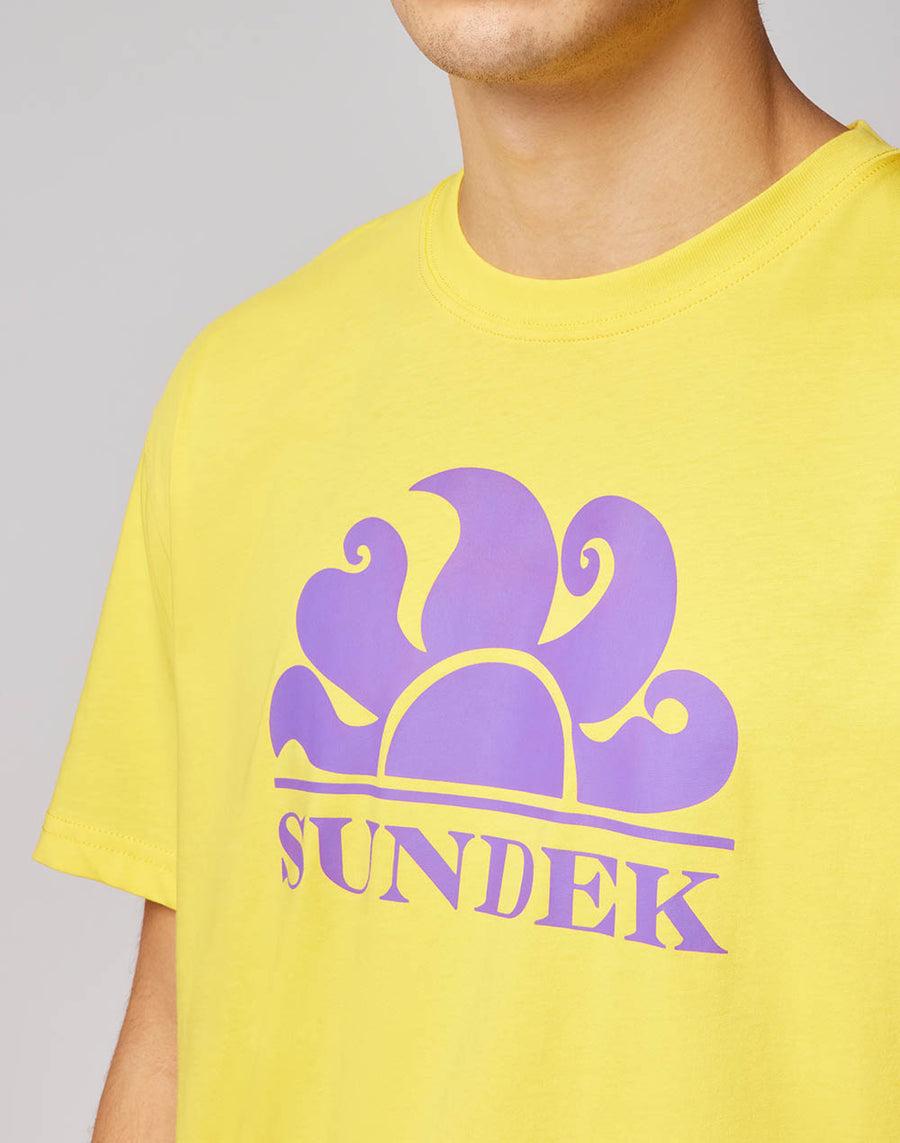 Sundek t-shirt girocollo con stampa logo M021TEJ7800-77201 Offerta esclusiva