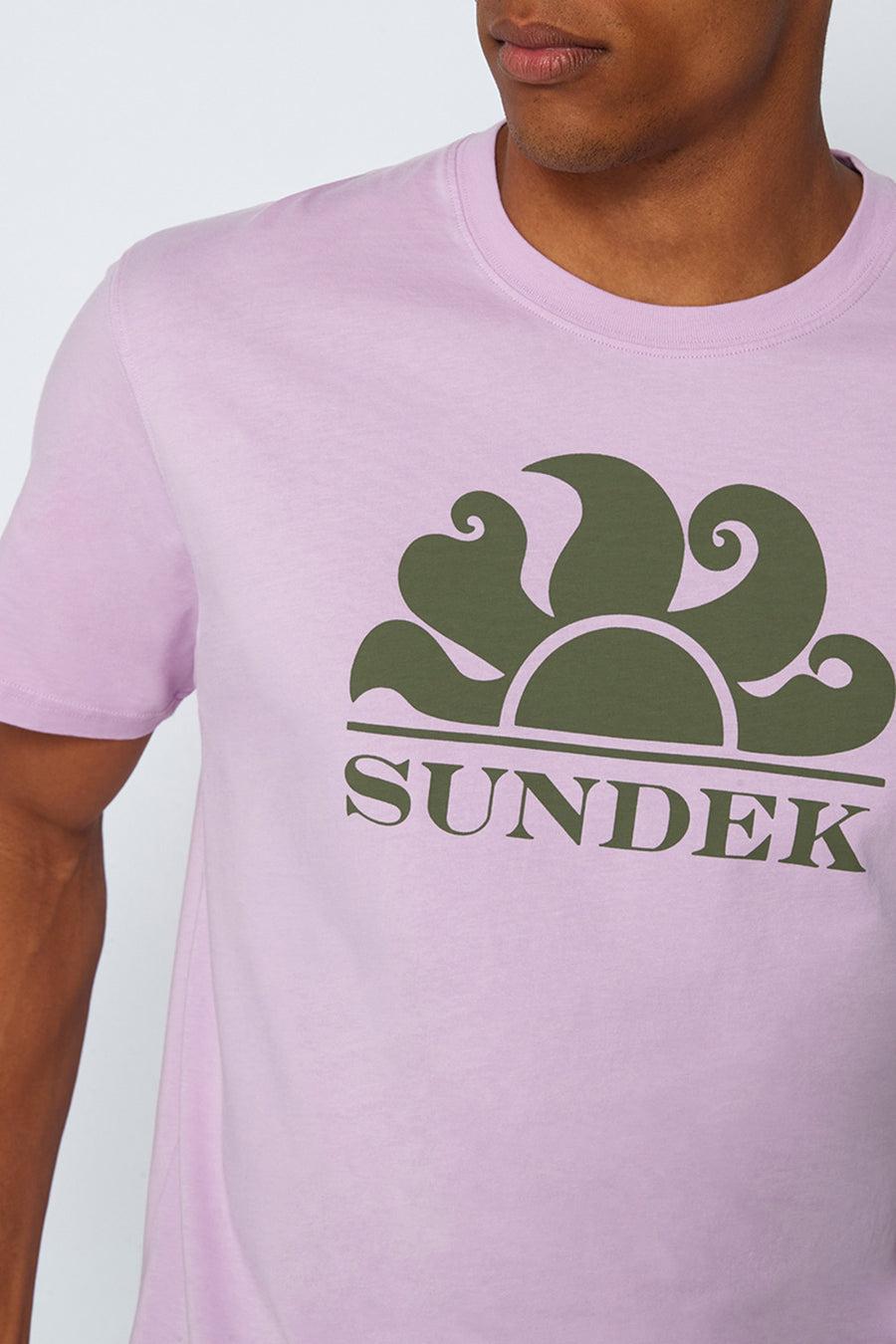 Sundek t-shirt girocollo con stampa logo M021TEJ7800-69501 Vendite stagionali