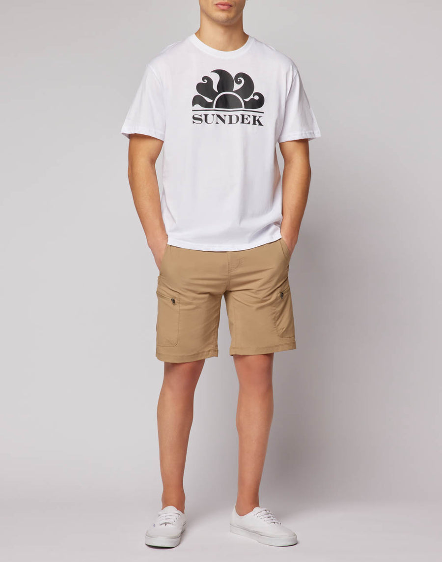 Sundek t-shirt girocollo con stampa logo M021TEJ7800-00605 Cyber Monday