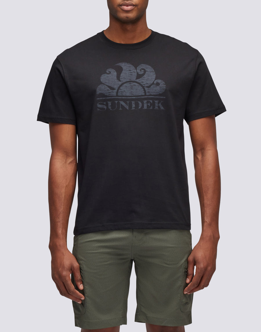 Sundek t-shirt maniche corte con logo M021TEJ78OT-00400 Ultimi due giorni