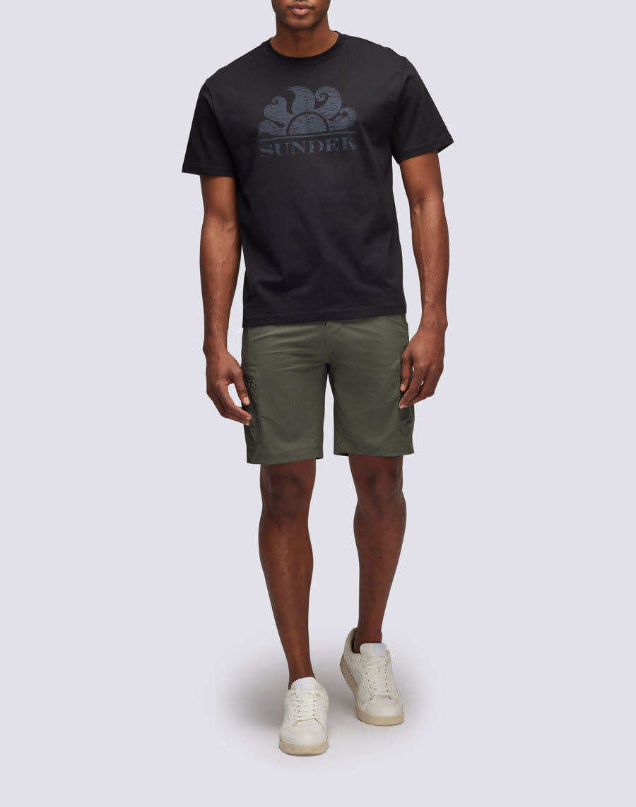 Sundek t-shirt maniche corte con logo M021TEJ78OT-00400 Ultimi due giorni