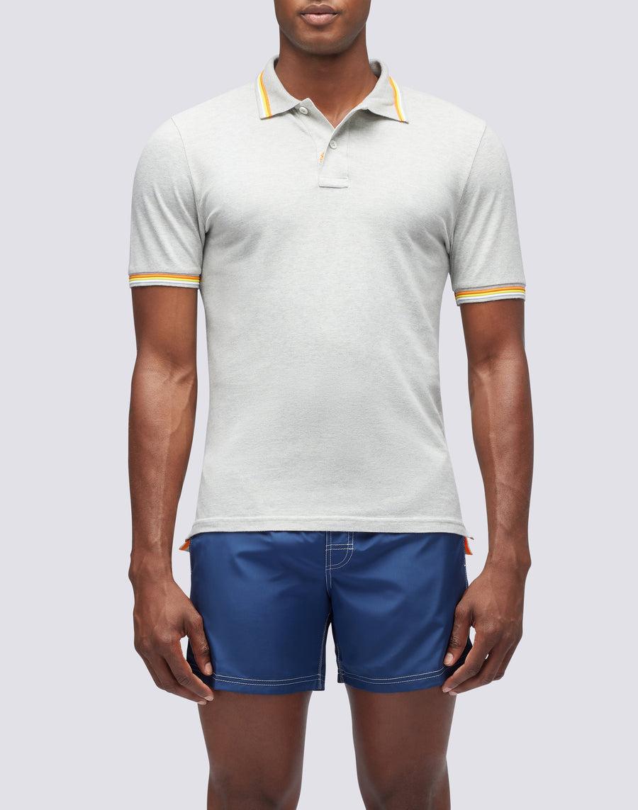 Sundek polo brice in cotone piquet con dettagli tricolor M779PLJ6500-00724 Sottocosto