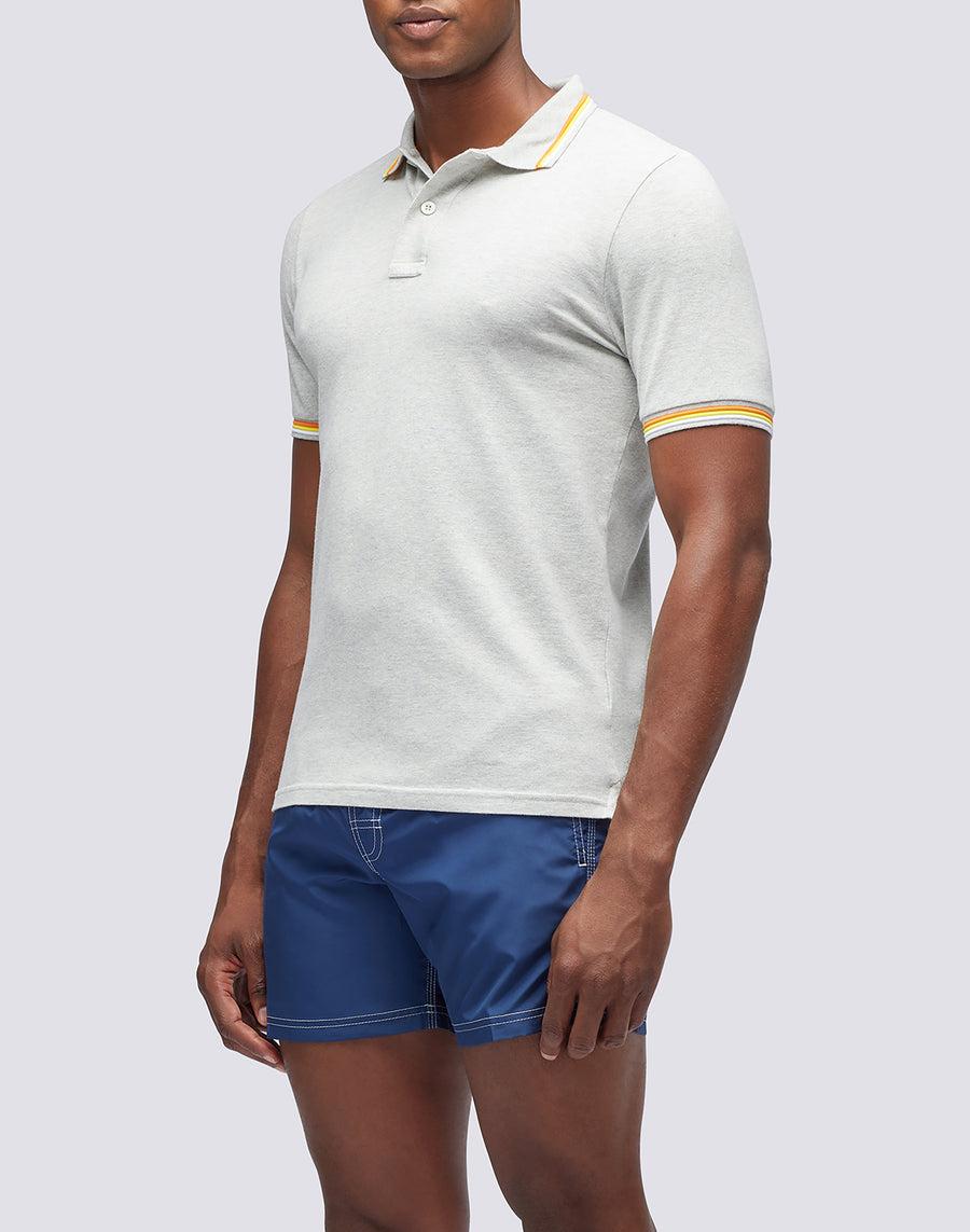 Sundek polo brice in cotone piquet con dettagli tricolor M779PLJ6500-00724 Sottocosto