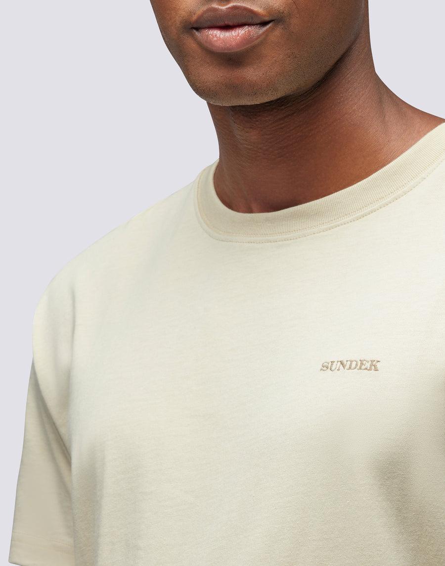 Sundek T-SHIRT GIROCOLLO TINTO CAPO m671tejs500-32600 In Vendita