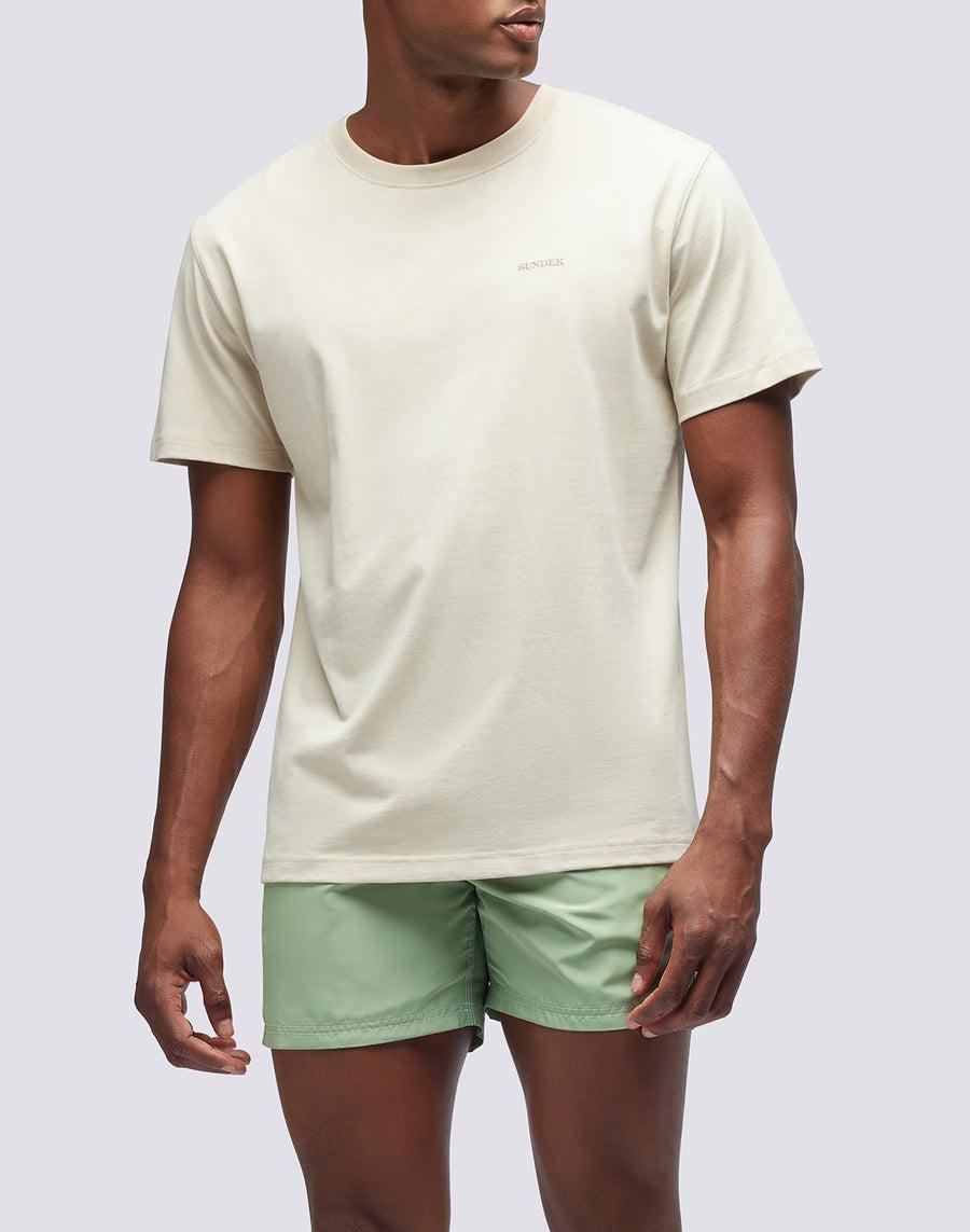 Sundek T-SHIRT GIROCOLLO TINTO CAPO m671tejs500-32600 In Vendita