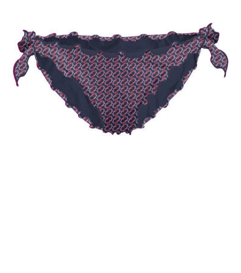 Zeybra SLIP DONNA ARRICCIATO ANELLI BLU Nuova