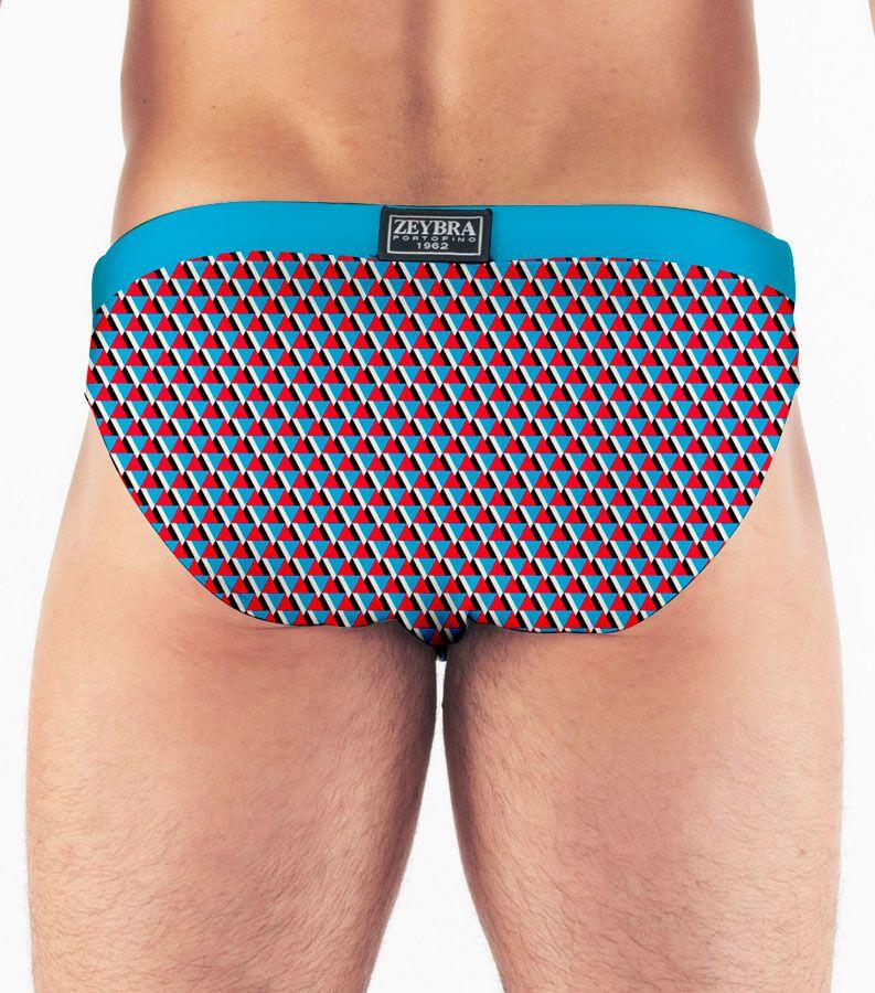 Zeybra SLIP UOMO GEOMETRICO HAWAII Qualità Garantita
