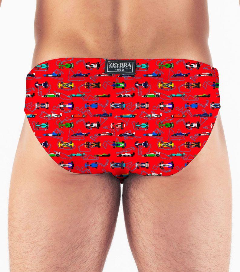 Zeybra SLIP UOMO FORMULA 1 RED RACE Consegna Veloce