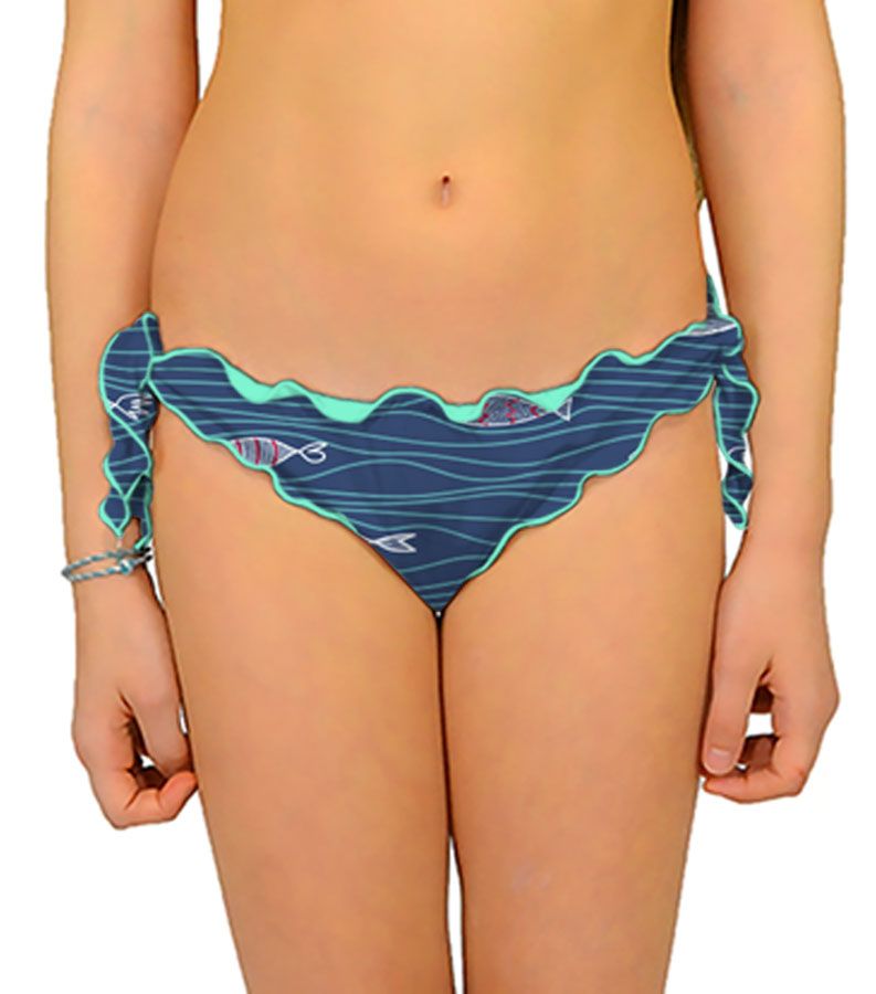 Zeybra SLIP BAMBINA ARRICCIATO SARDINE NAZIONALE Nuovo