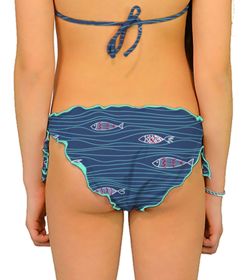Zeybra SLIP BAMBINA ARRICCIATO SARDINE NAZIONALE Nuovo