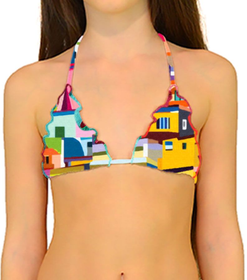 Zeybra TRIANGOLO BAMBINA REVERSIBILE AMALFI GIALLO Qualità Garantita
