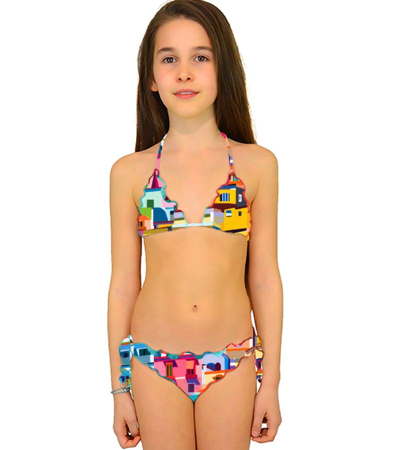 Zeybra TRIANGOLO BAMBINA REVERSIBILE AMALFI GIALLO Qualità Garantita