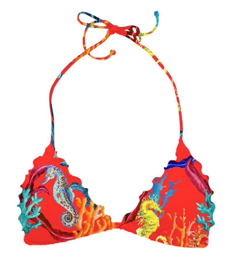 Zeybra TRIANGOLO BAMBINA REVERSIBILE CORALLI ORANGE Offerta