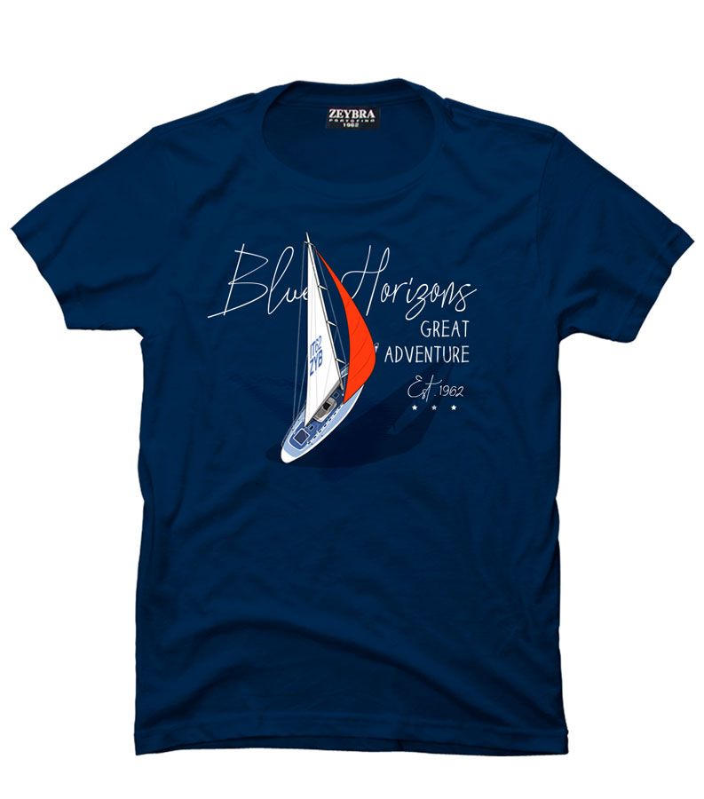 Zeybra T-SHIRT BAMBINO BLU Fino Al -60%