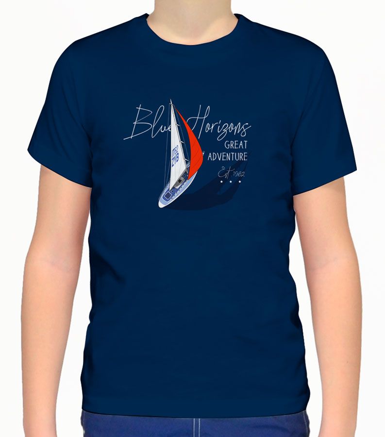 Zeybra T-SHIRT BAMBINO BLU Fino Al -60%