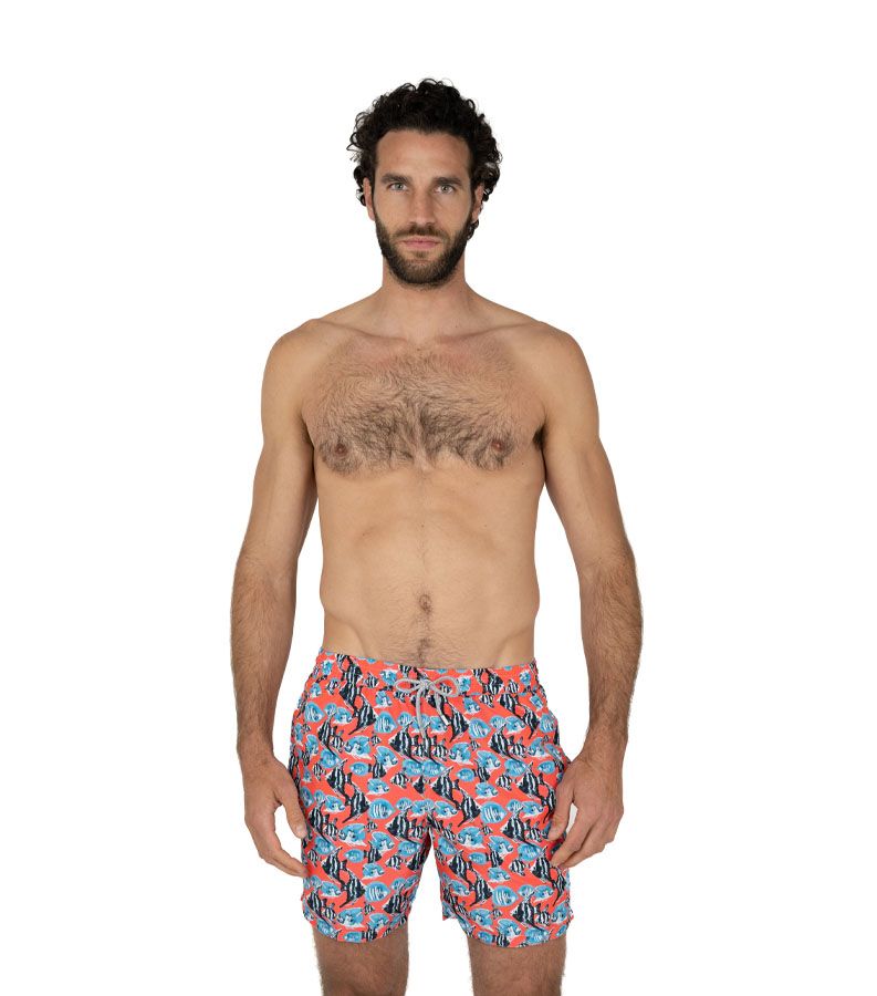 Zeybra COSTUME UOMO PESCI RECYCLED CORALLO FLUO Black Friday