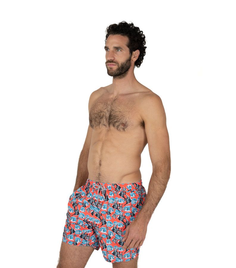 Zeybra COSTUME UOMO PESCI RECYCLED CORALLO FLUO Black Friday