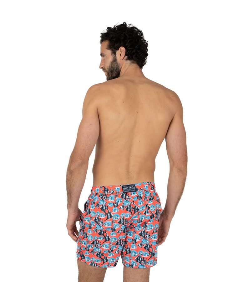 Zeybra COSTUME UOMO PESCI RECYCLED CORALLO FLUO Black Friday