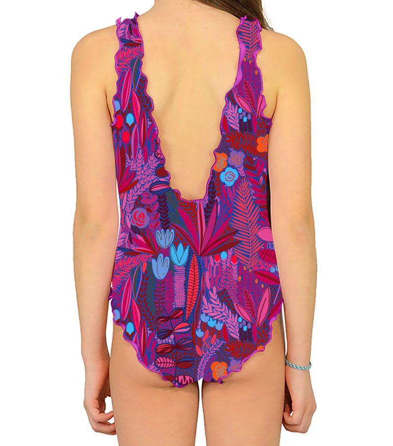 Zeybra COSTUME INTERO BAMBINA BOTANIC FUXIA 2025