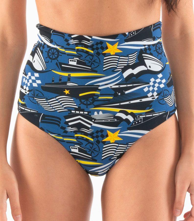Zeybra SLIP VITA ALTA DONNA REVERSIBILE NAUTICO BLU Saldi