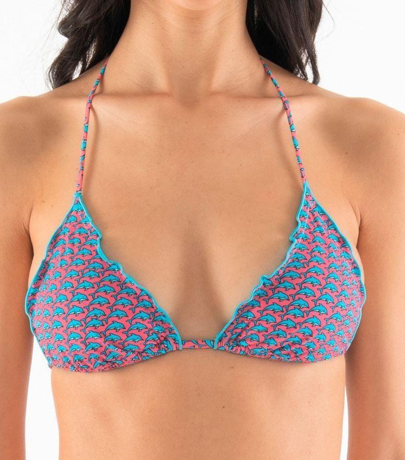 Zeybra TRIANGOLO DONNA REVERSIBILE DELFINI PINK Vendita Economica