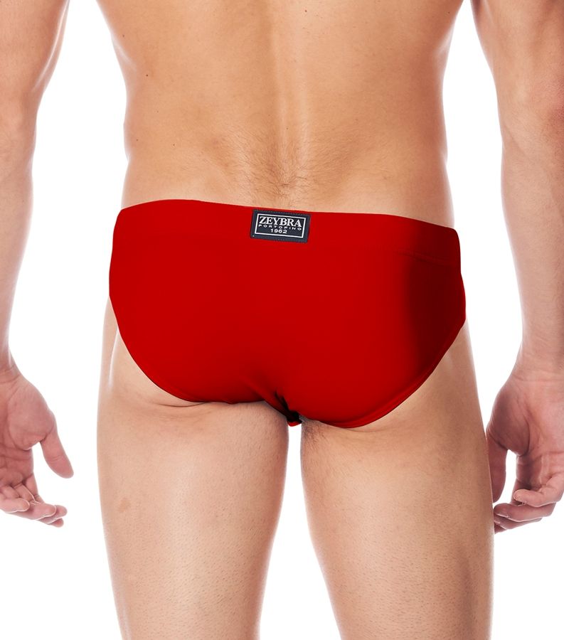 Zeybra SLIP ALTO UOMO TINTA UNITA RED RACE Super sconto