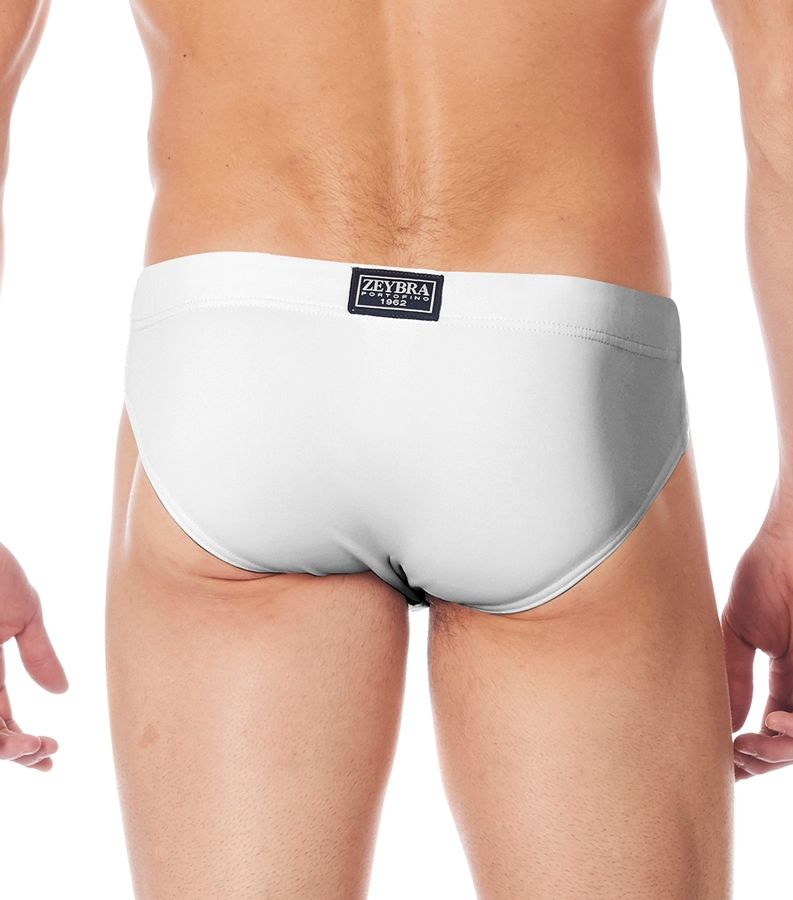 Zeybra SLIP ALTO UOMO TINTA UNITA BIANCO Enormi sconti